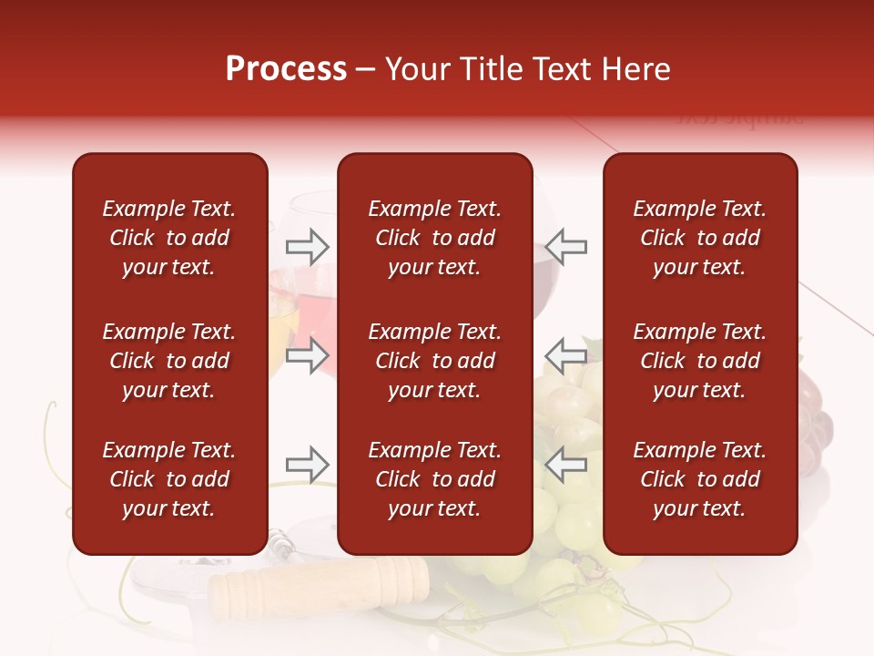 White Vineyard Vine PowerPoint Template