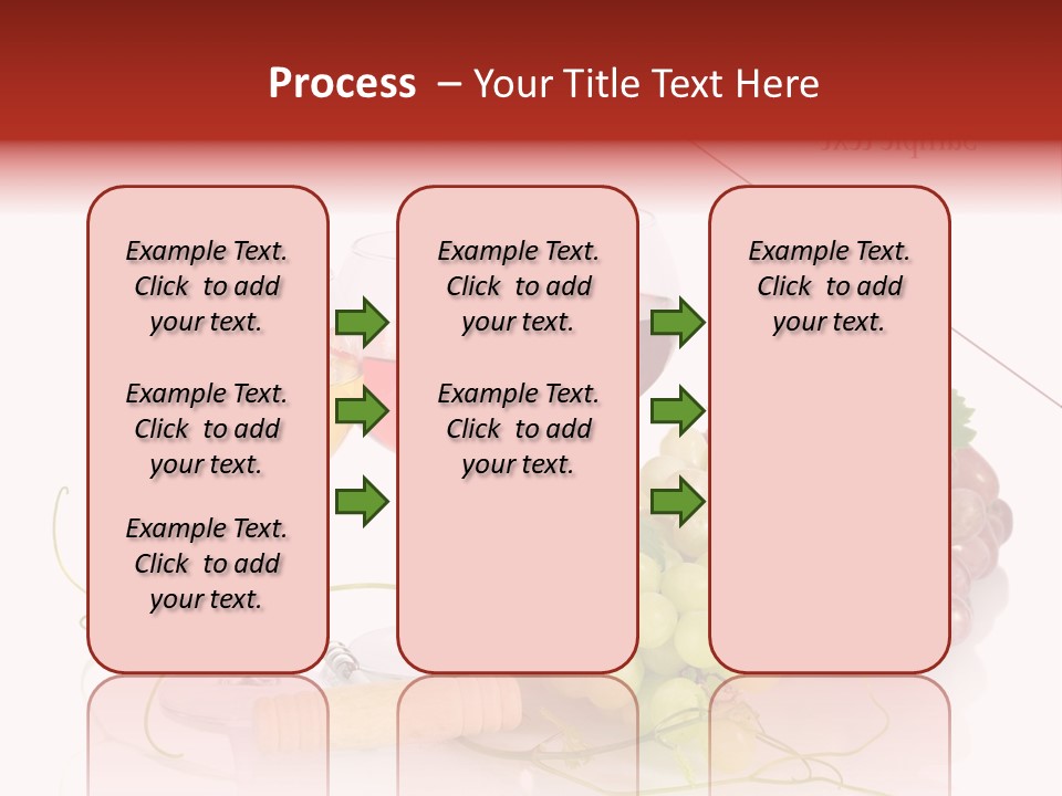 White Vineyard Vine PowerPoint Template