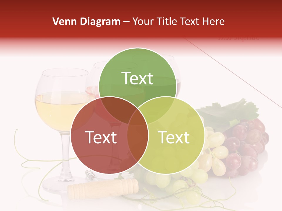 White Vineyard Vine PowerPoint Template