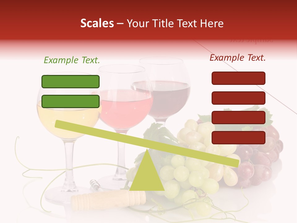 White Vineyard Vine PowerPoint Template