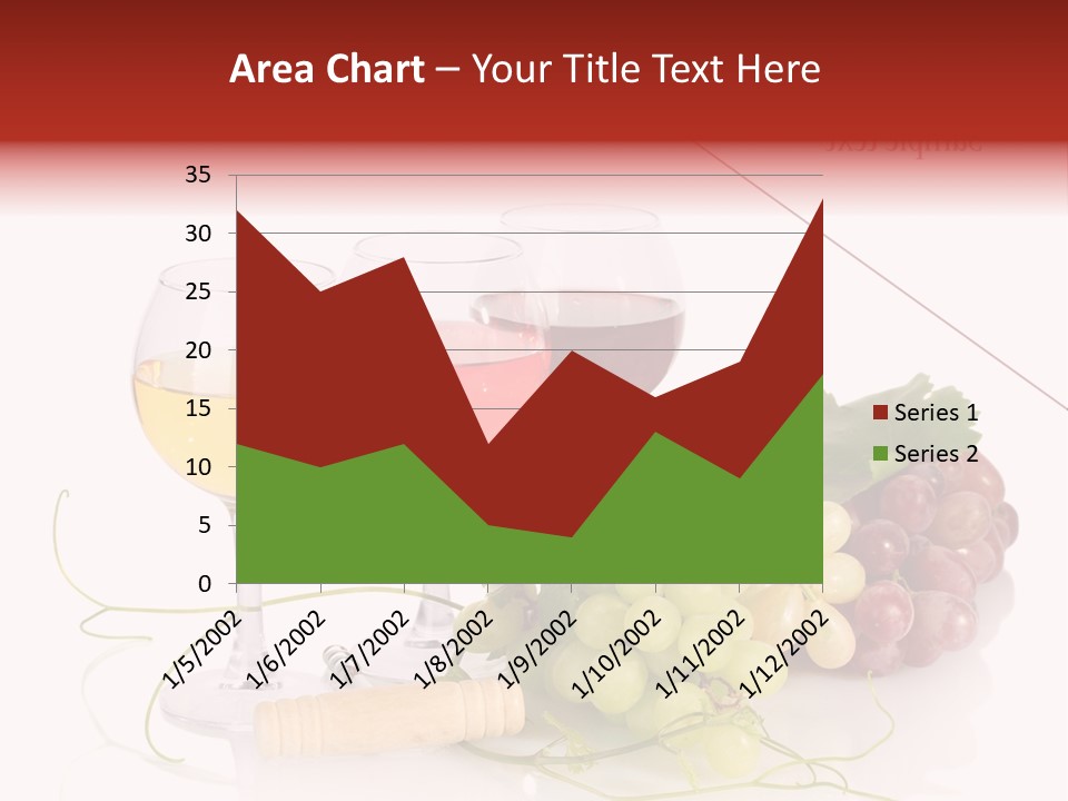 White Vineyard Vine PowerPoint Template