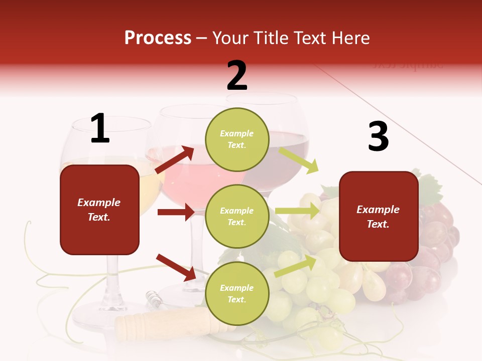 White Vineyard Vine PowerPoint Template