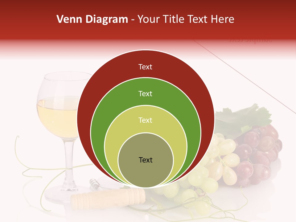 White Vineyard Vine PowerPoint Template