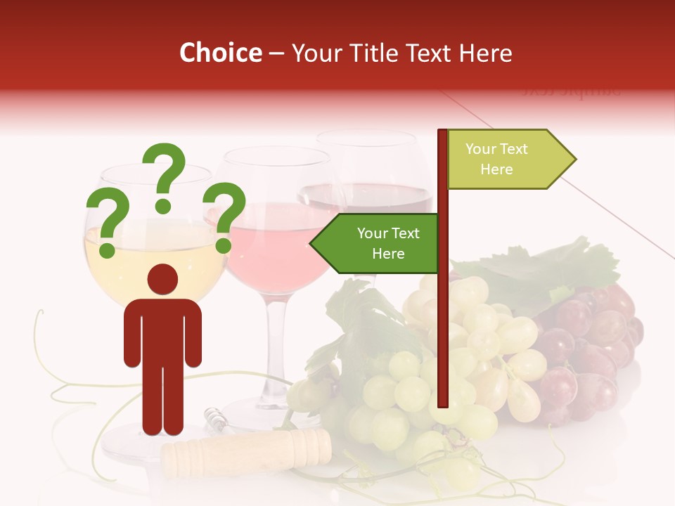 White Vineyard Vine PowerPoint Template