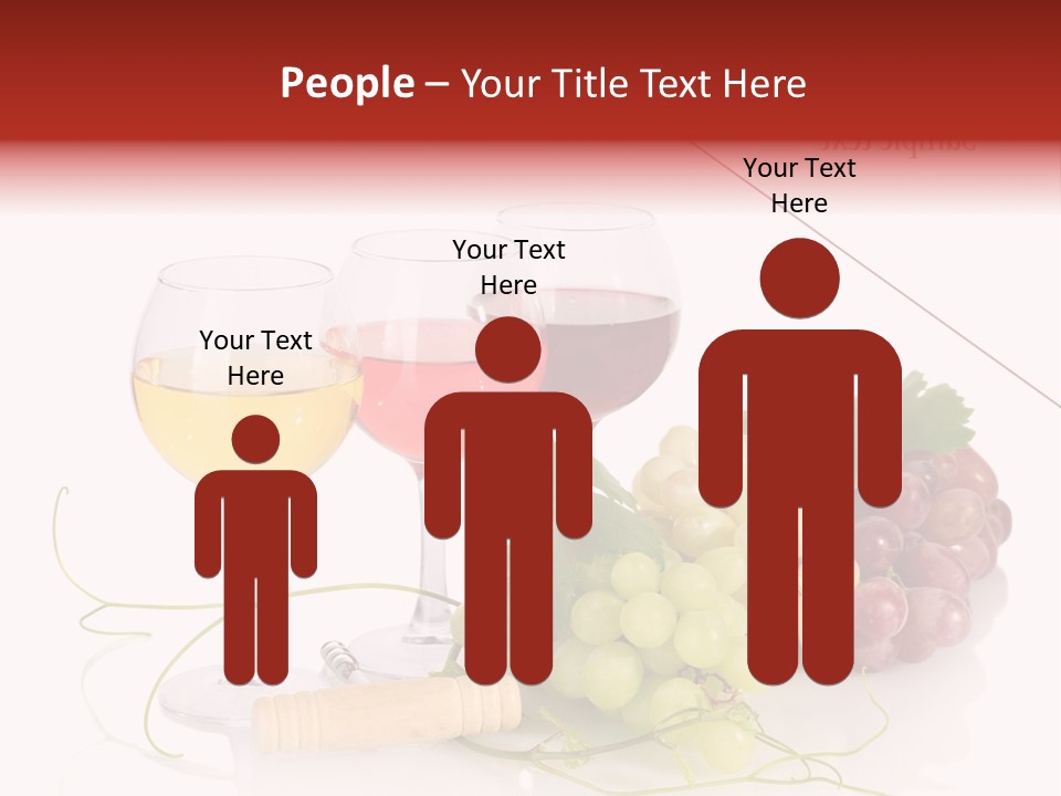 White Vineyard Vine PowerPoint Template