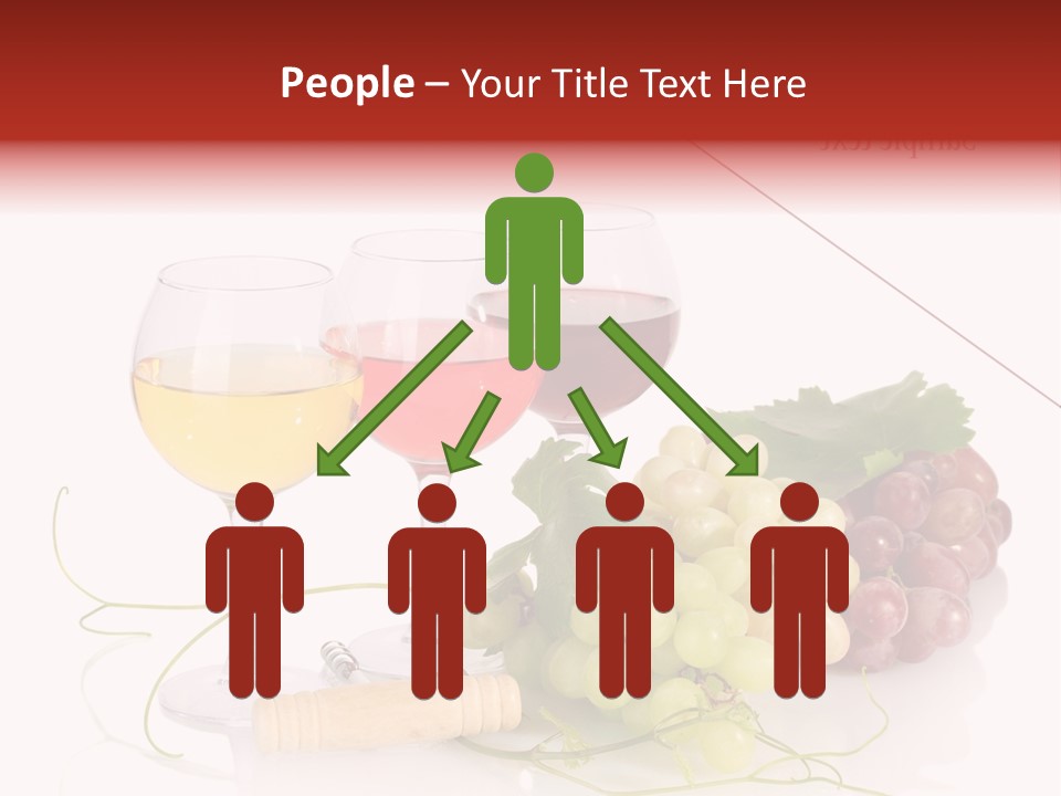 White Vineyard Vine PowerPoint Template