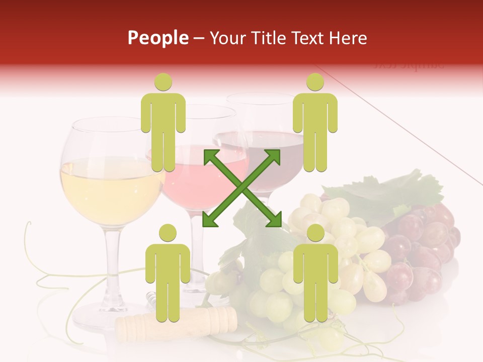 White Vineyard Vine PowerPoint Template