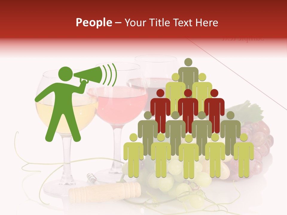 White Vineyard Vine PowerPoint Template