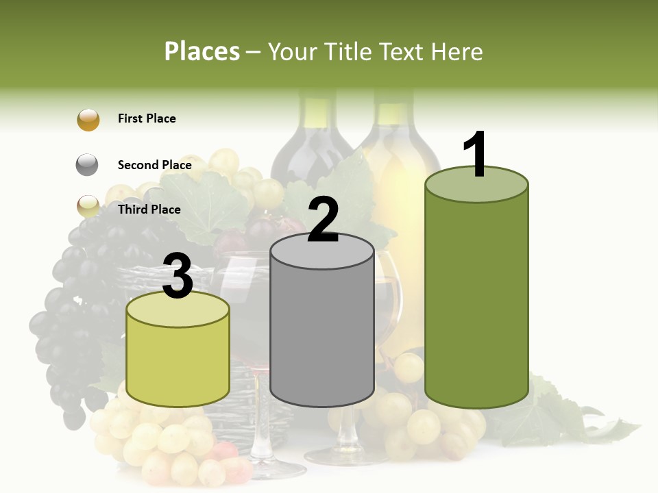 Harvest Close Bottles PowerPoint Template