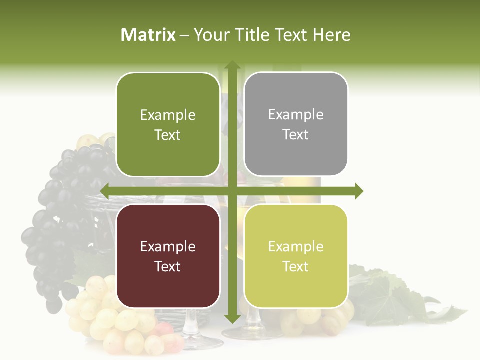 Harvest Close Bottles PowerPoint Template