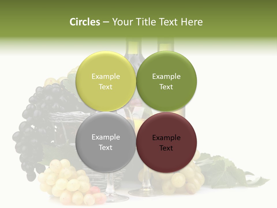 Harvest Close Bottles PowerPoint Template