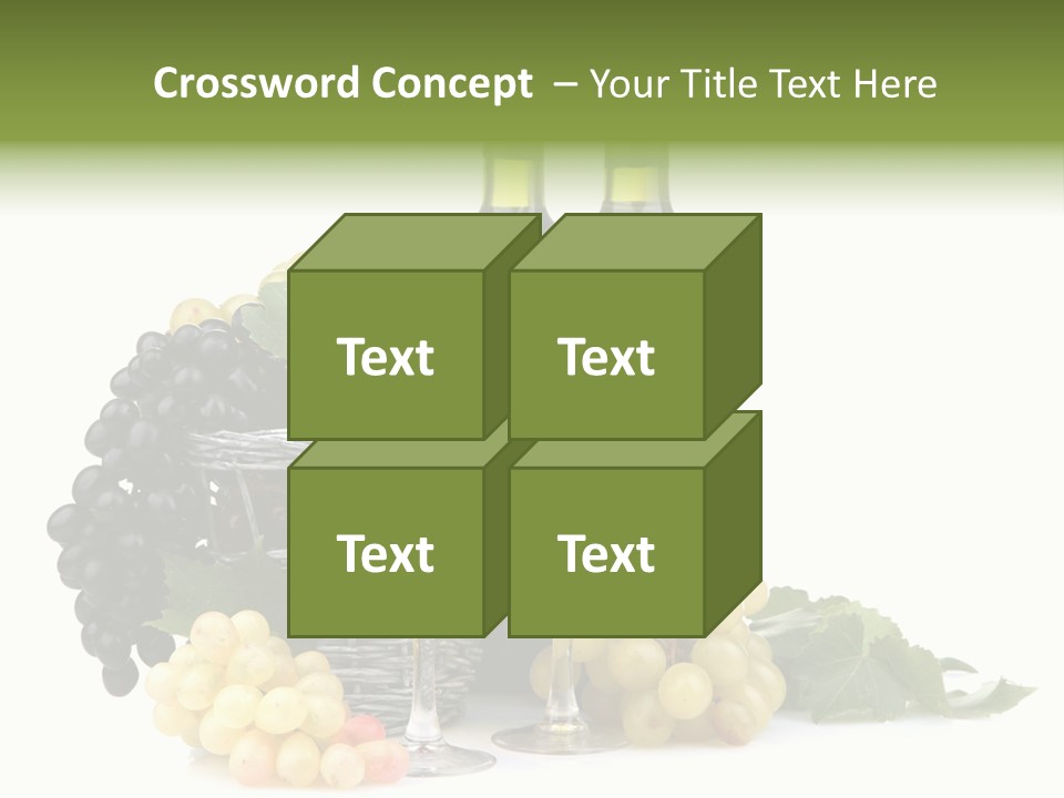 Harvest Close Bottles PowerPoint Template