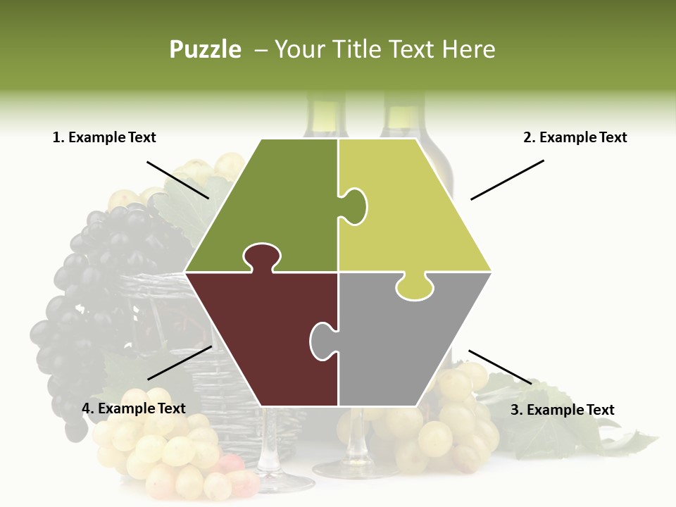 Harvest Close Bottles PowerPoint Template