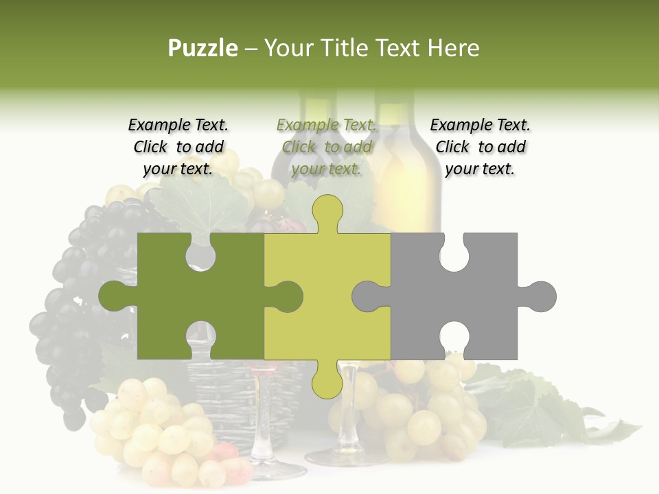 Harvest Close Bottles PowerPoint Template