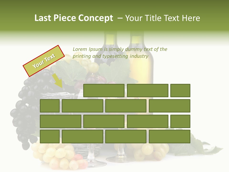 Harvest Close Bottles PowerPoint Template