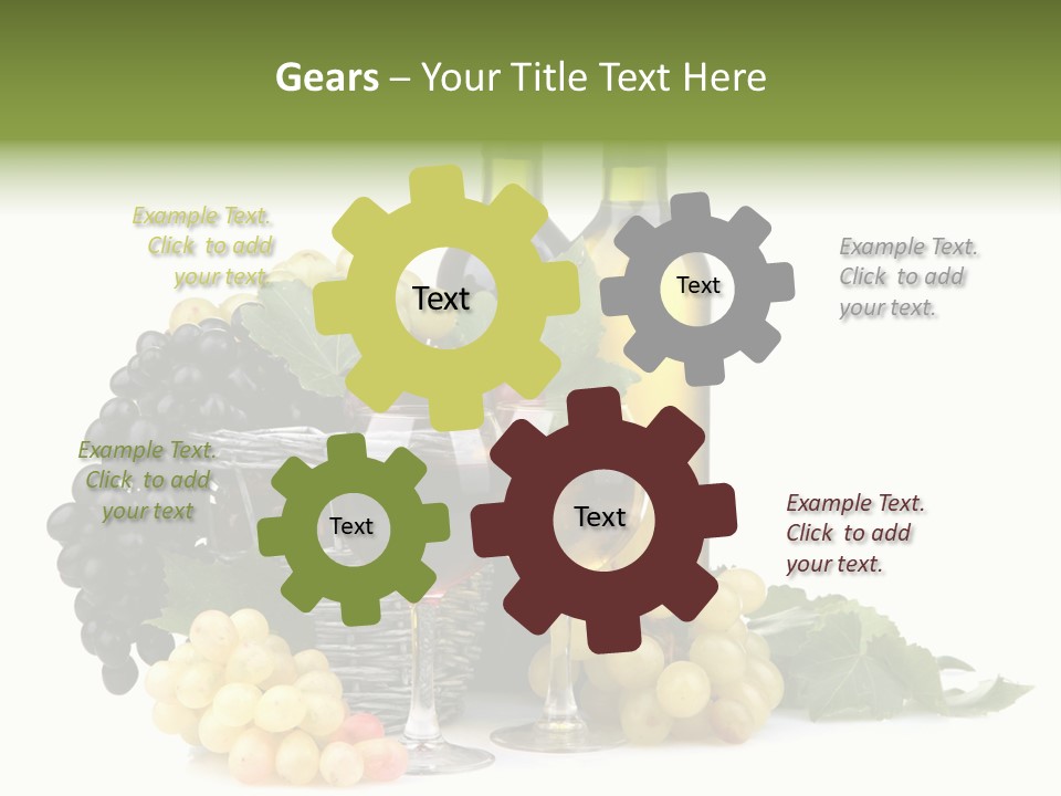 Harvest Close Bottles PowerPoint Template