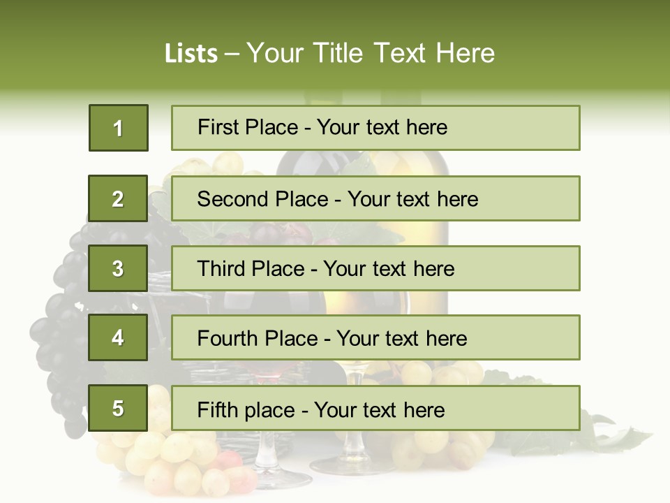 Harvest Close Bottles PowerPoint Template
