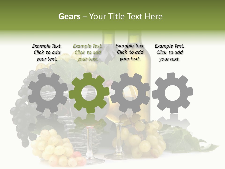 Harvest Close Bottles PowerPoint Template