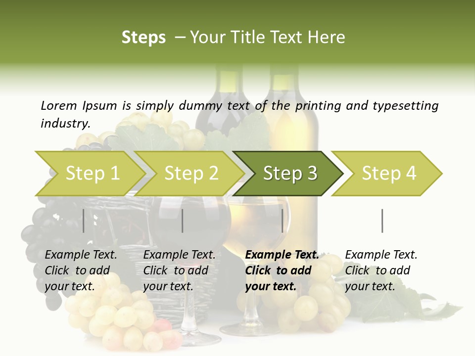 Harvest Close Bottles PowerPoint Template