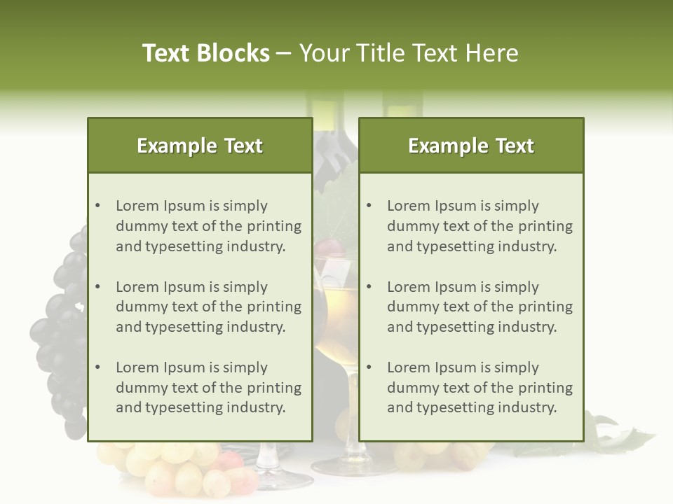 Harvest Close Bottles PowerPoint Template