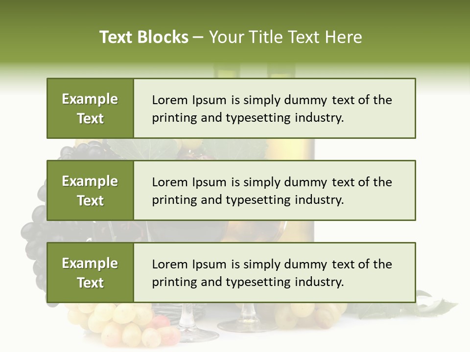 Harvest Close Bottles PowerPoint Template