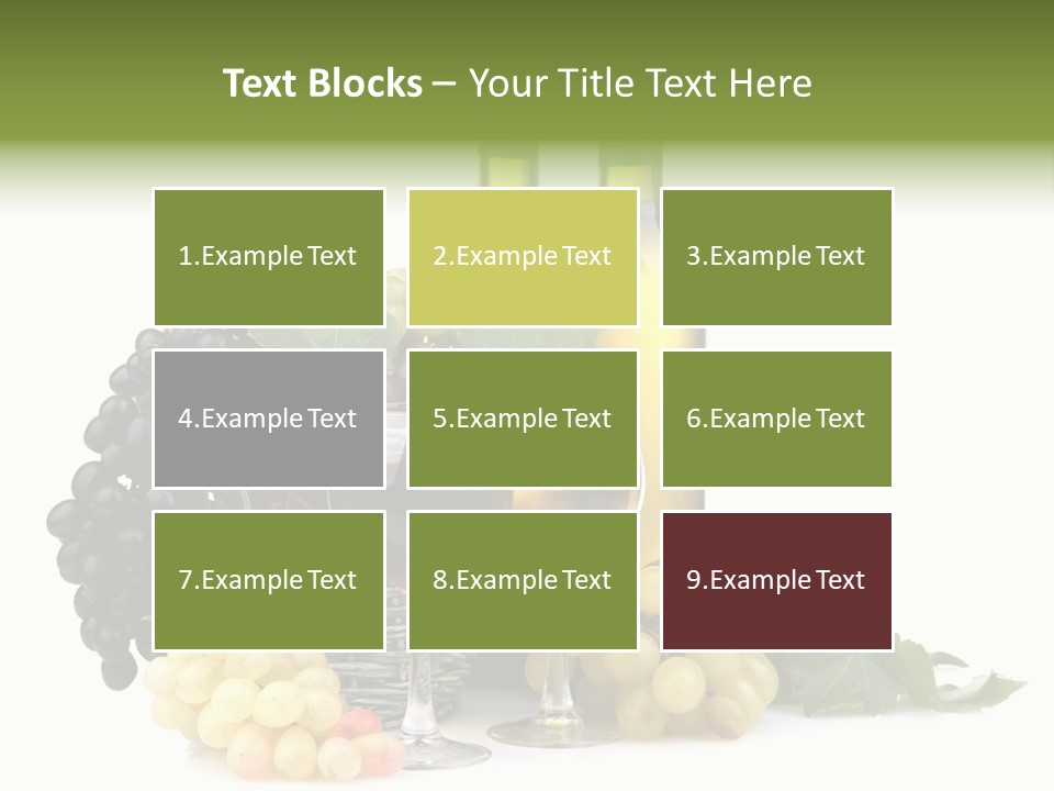 Harvest Close Bottles PowerPoint Template