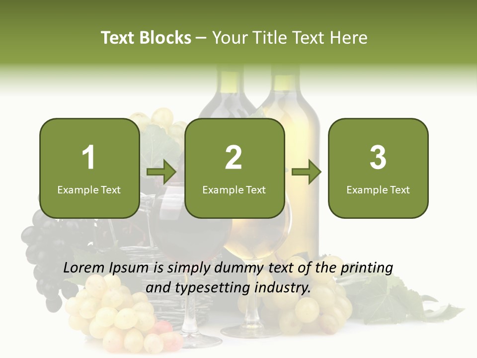 Harvest Close Bottles PowerPoint Template