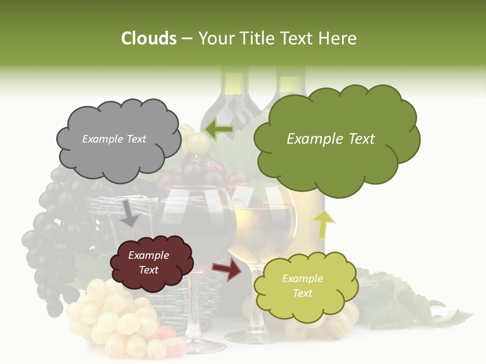 Harvest Close Bottles PowerPoint Template
