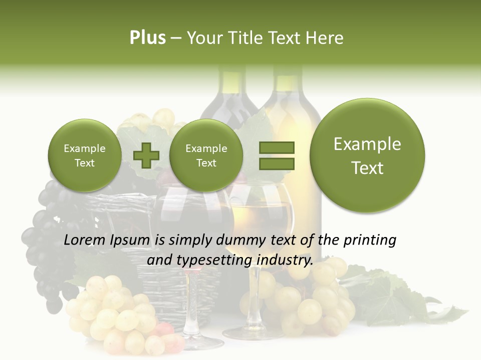Harvest Close Bottles PowerPoint Template