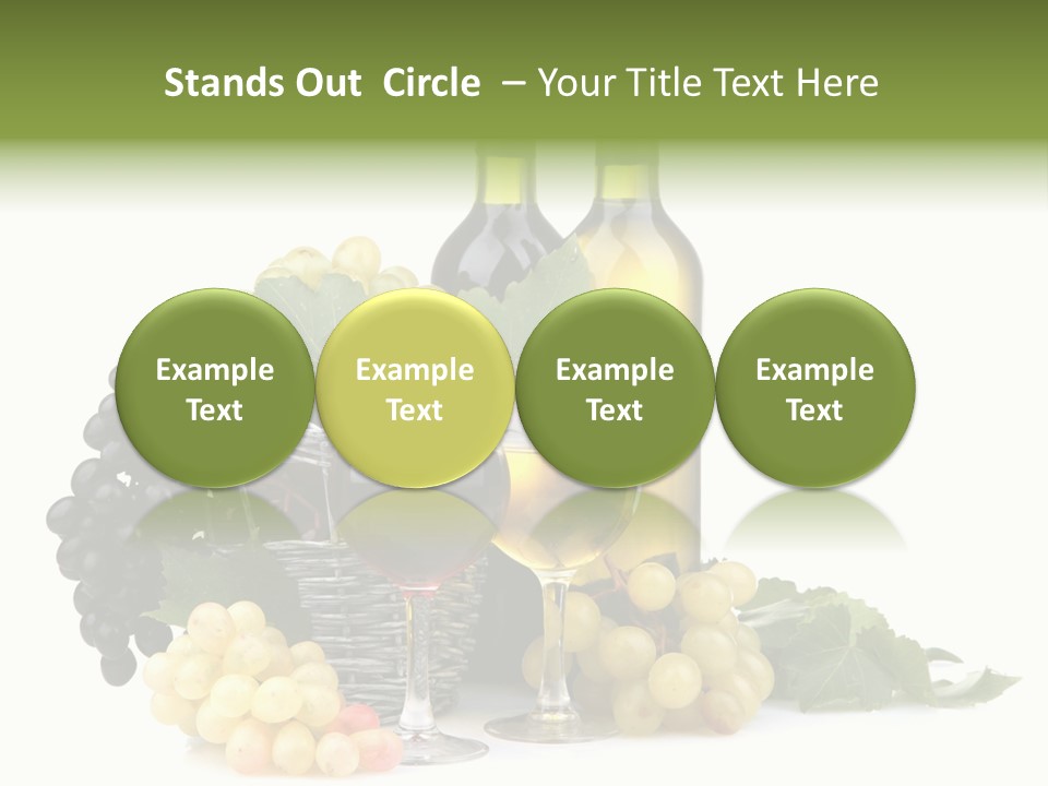 Harvest Close Bottles PowerPoint Template