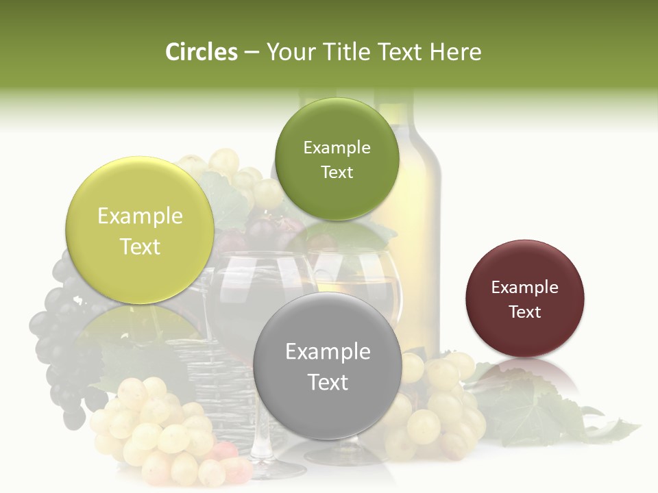 Harvest Close Bottles PowerPoint Template