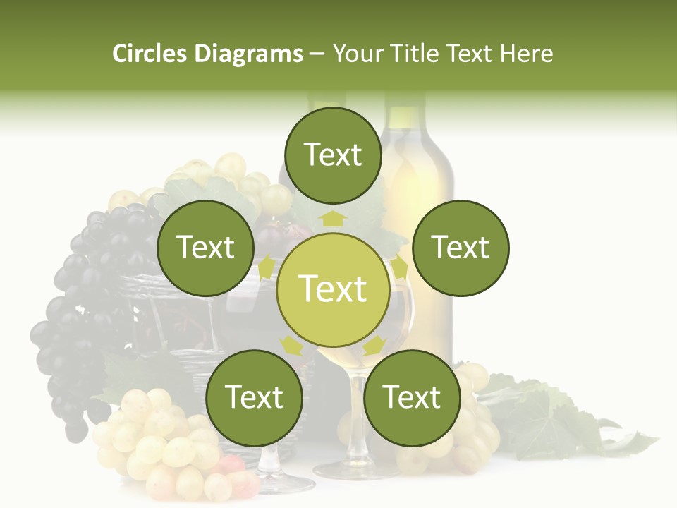 Harvest Close Bottles PowerPoint Template