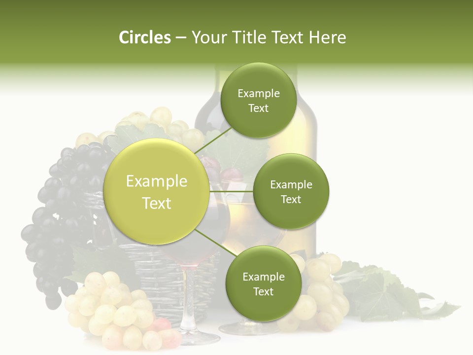 Harvest Close Bottles PowerPoint Template