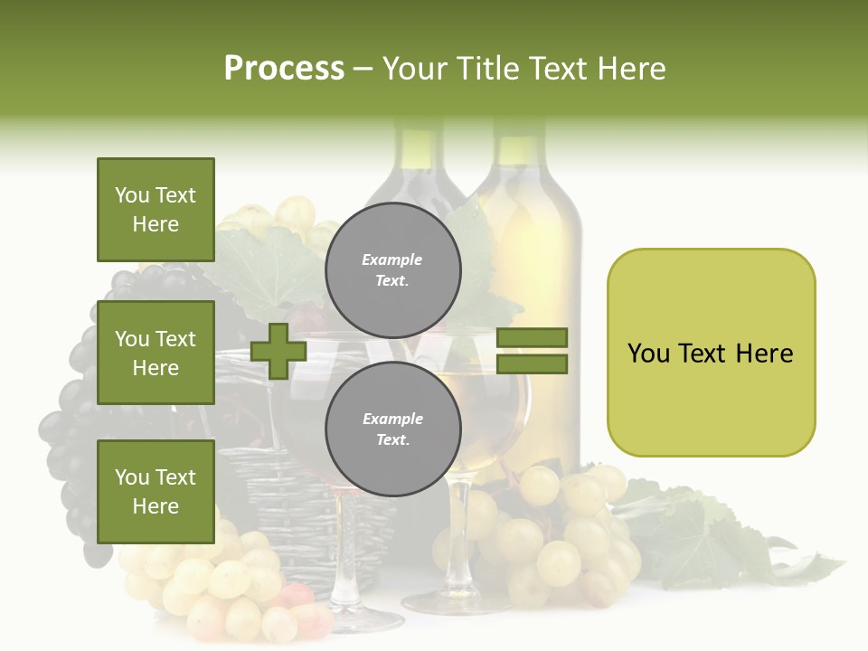 Harvest Close Bottles PowerPoint Template