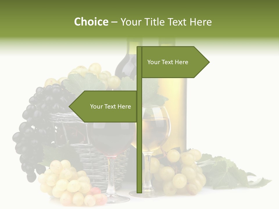 Harvest Close Bottles PowerPoint Template