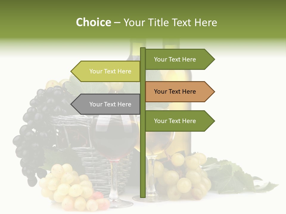 Harvest Close Bottles PowerPoint Template
