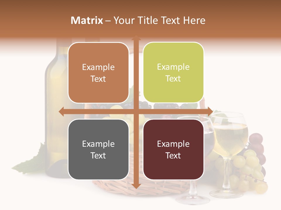 Vine Glasses Group PowerPoint Template