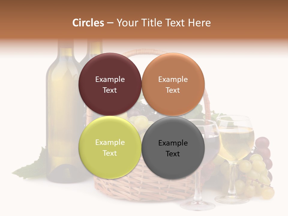 Vine Glasses Group PowerPoint Template