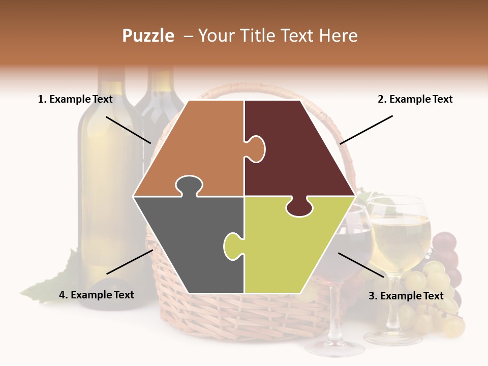 Vine Glasses Group PowerPoint Template