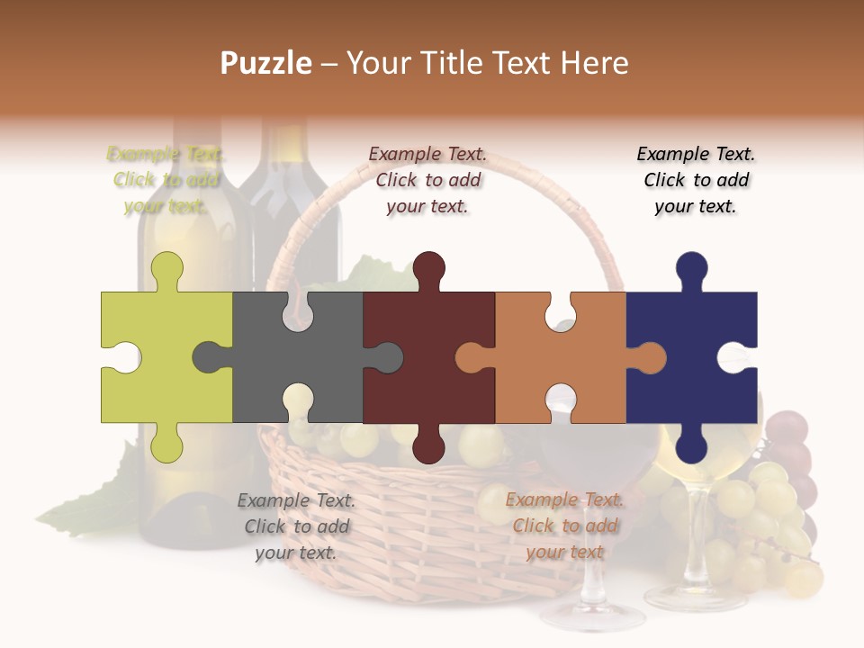 Vine Glasses Group PowerPoint Template