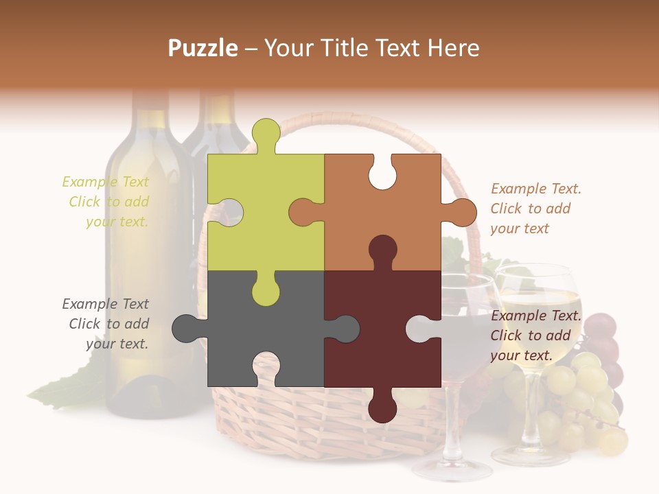 Vine Glasses Group PowerPoint Template