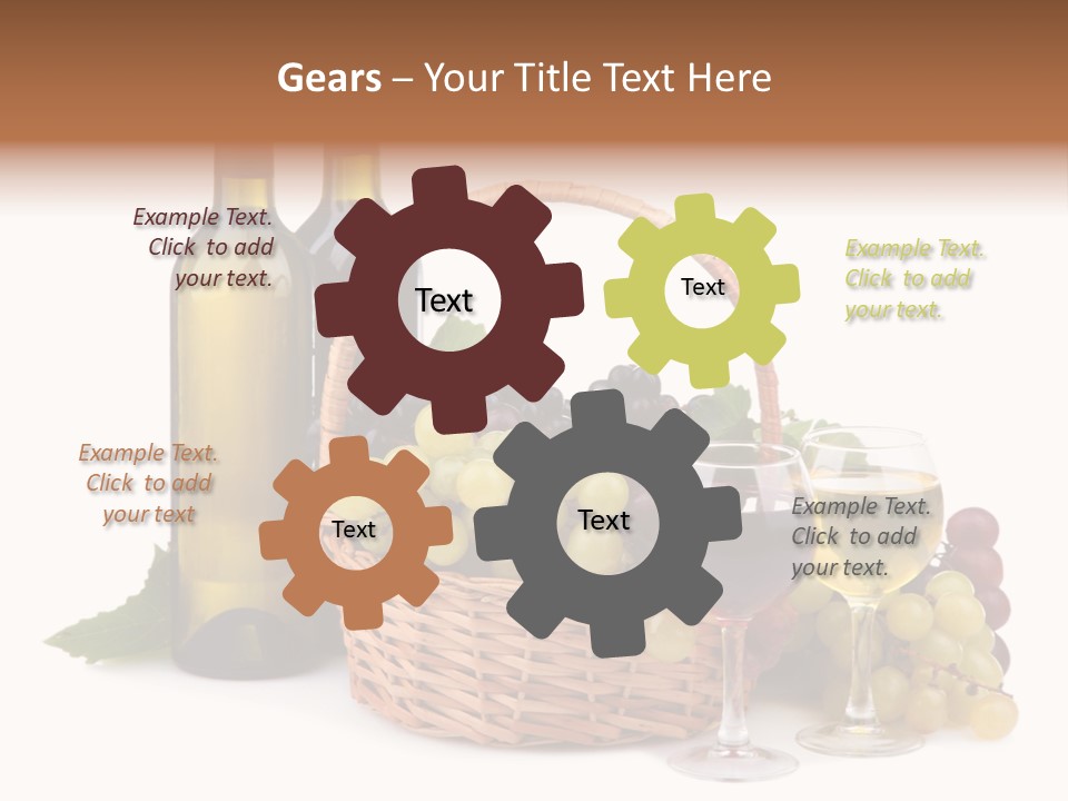 Vine Glasses Group PowerPoint Template