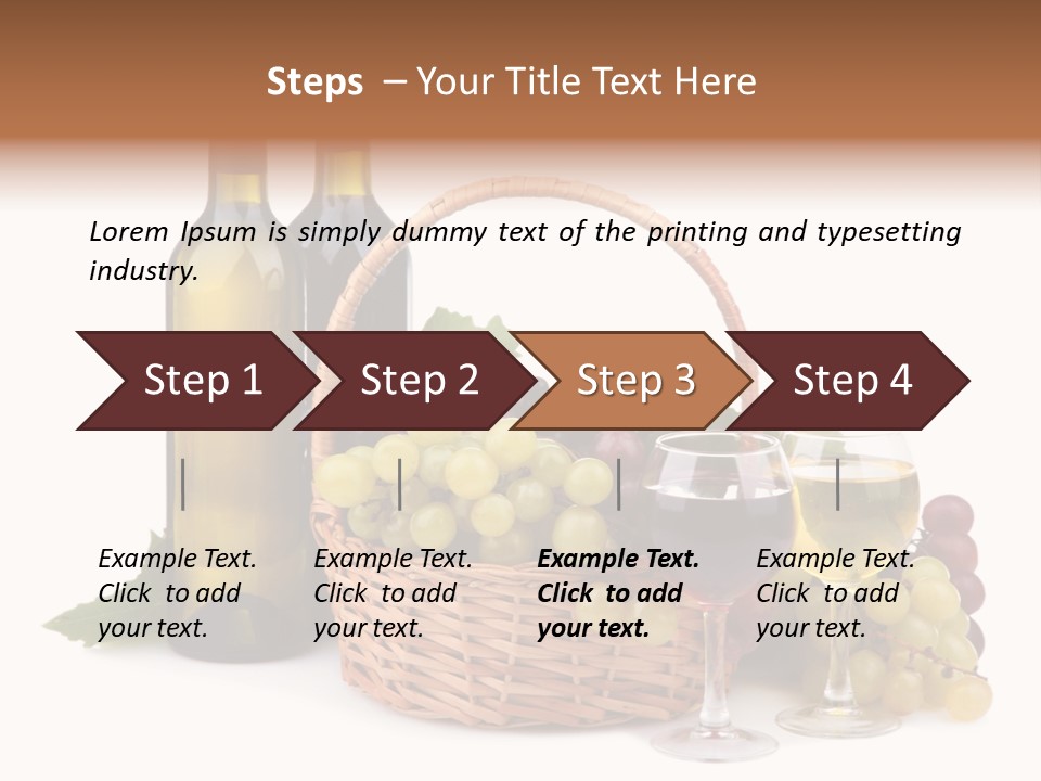 Vine Glasses Group PowerPoint Template