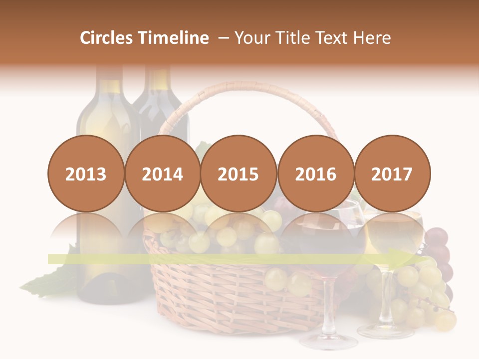 Vine Glasses Group PowerPoint Template