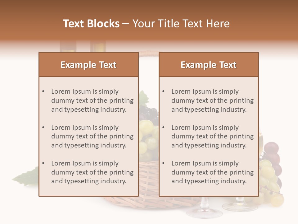 Vine Glasses Group PowerPoint Template