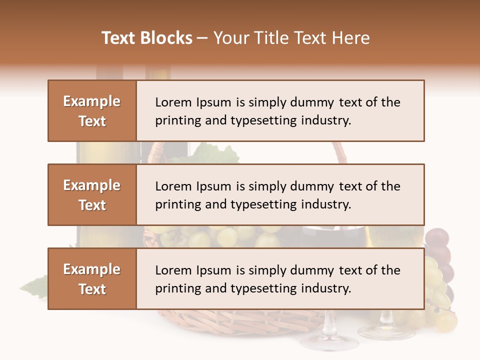 Vine Glasses Group PowerPoint Template