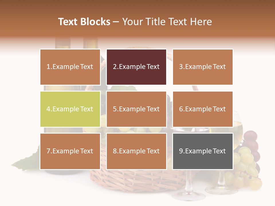 Vine Glasses Group PowerPoint Template