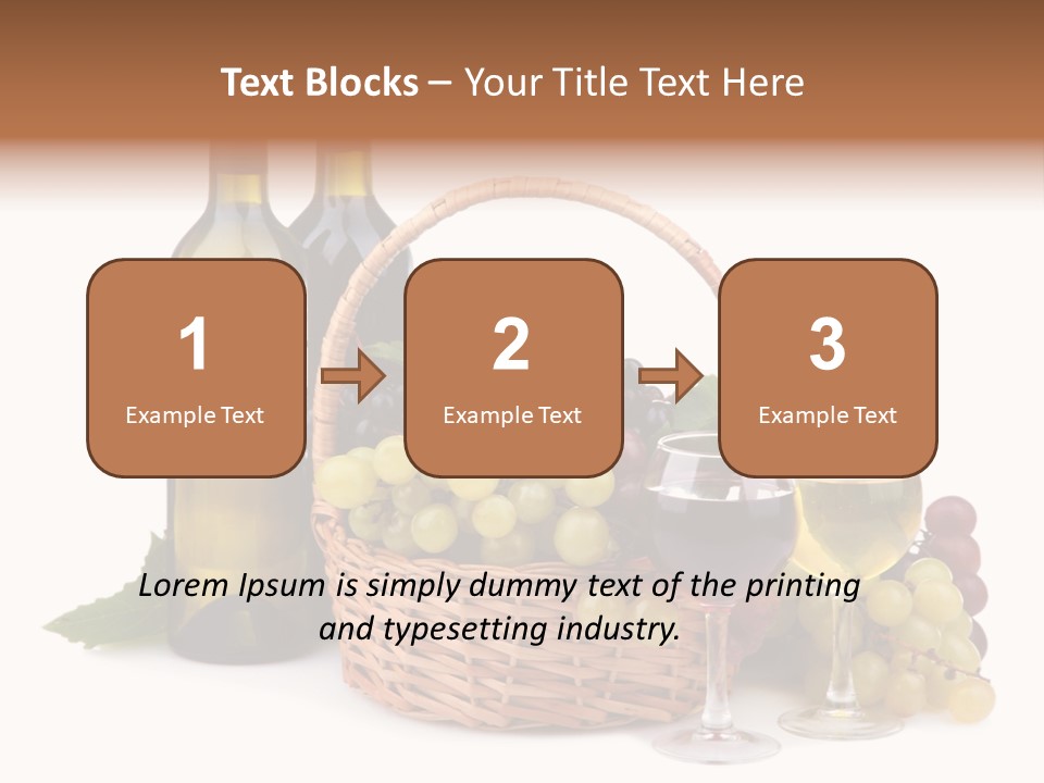 Vine Glasses Group PowerPoint Template