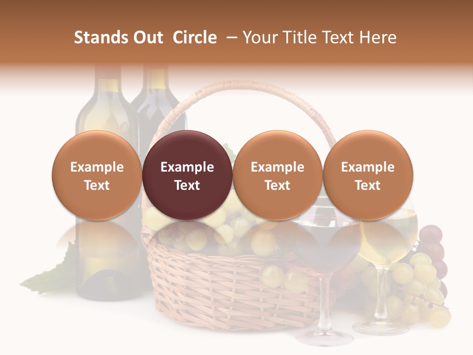 Vine Glasses Group PowerPoint Template