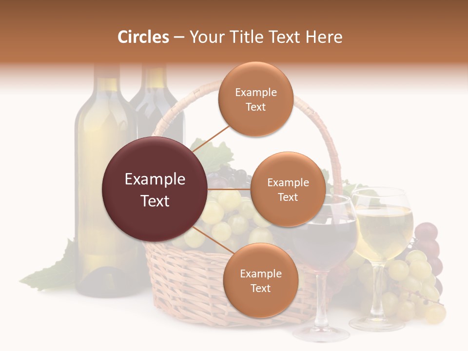 Vine Glasses Group PowerPoint Template